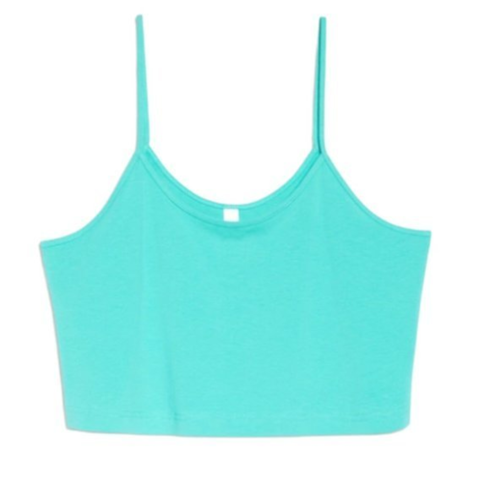 NWOT BP. Crop Knit Camisole In Green‎ Marine (L)
